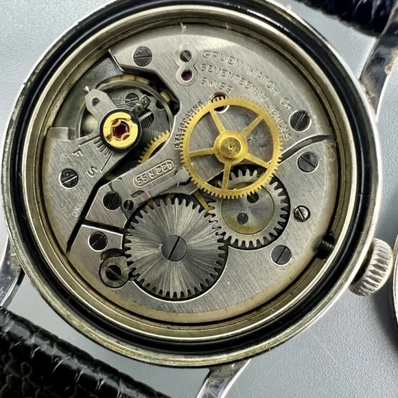 Vintage Gruen Precision Mens Diamond Dial Watch - Picture 7 of 11